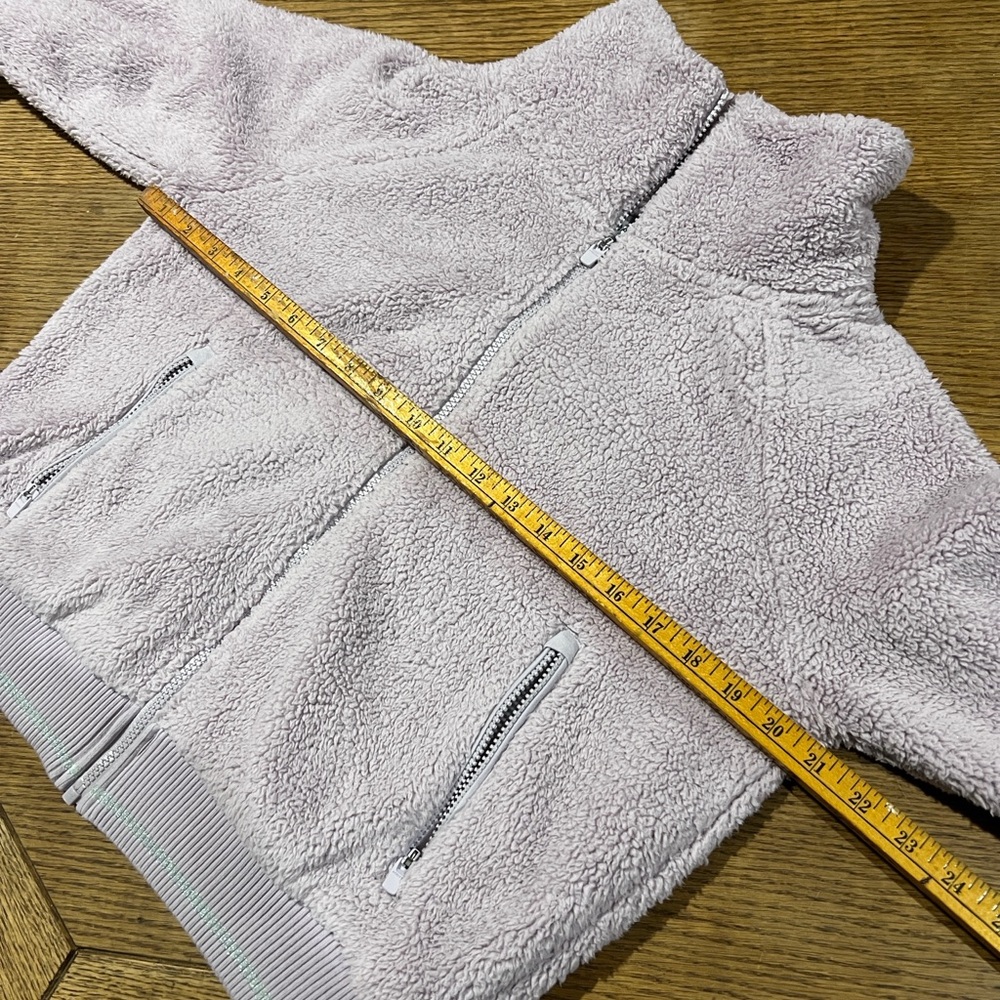 Athleta Cozy Rosey Lavender Sm zip Fleece Jacket and Quilted jogger Pants Set 8 - Picture 15 of 16